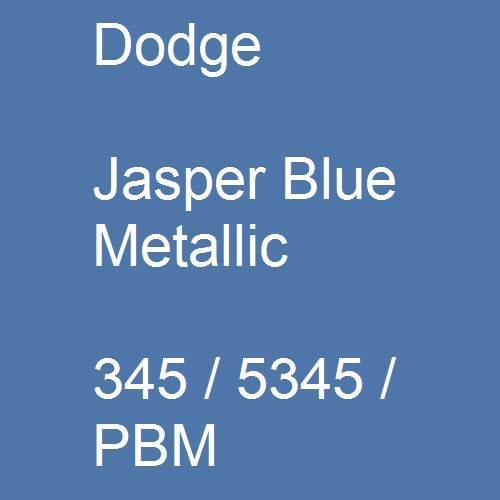 Dodge, Jasper Blue Metallic, 345 / 5345 / PBM.